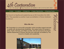 Tablet Screenshot of 4thcorporation.com
